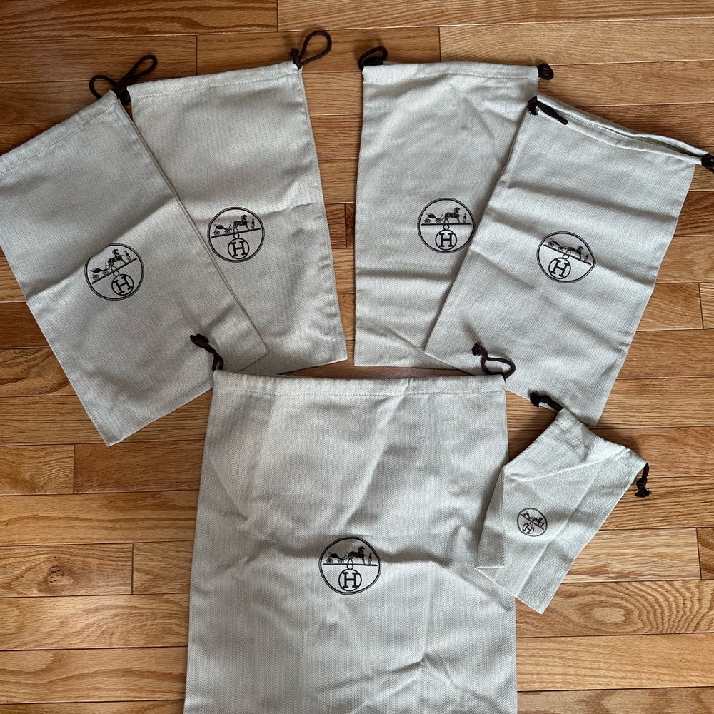 6 Hermes Dust Bags